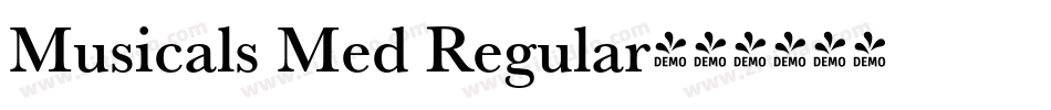 Musicals Med Regular字体转换